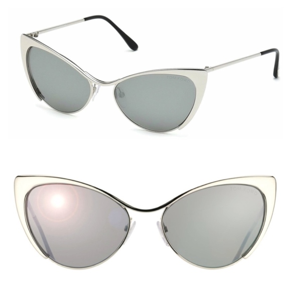 Tom Ford Accessories - New TOM FORD Nastasya Silver Cat Eye Sunglasses